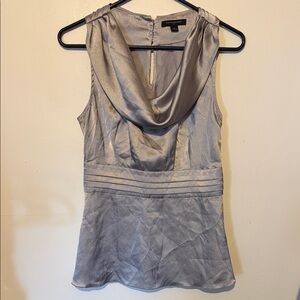 Banana Republic Silver Cowl Neck Blouse